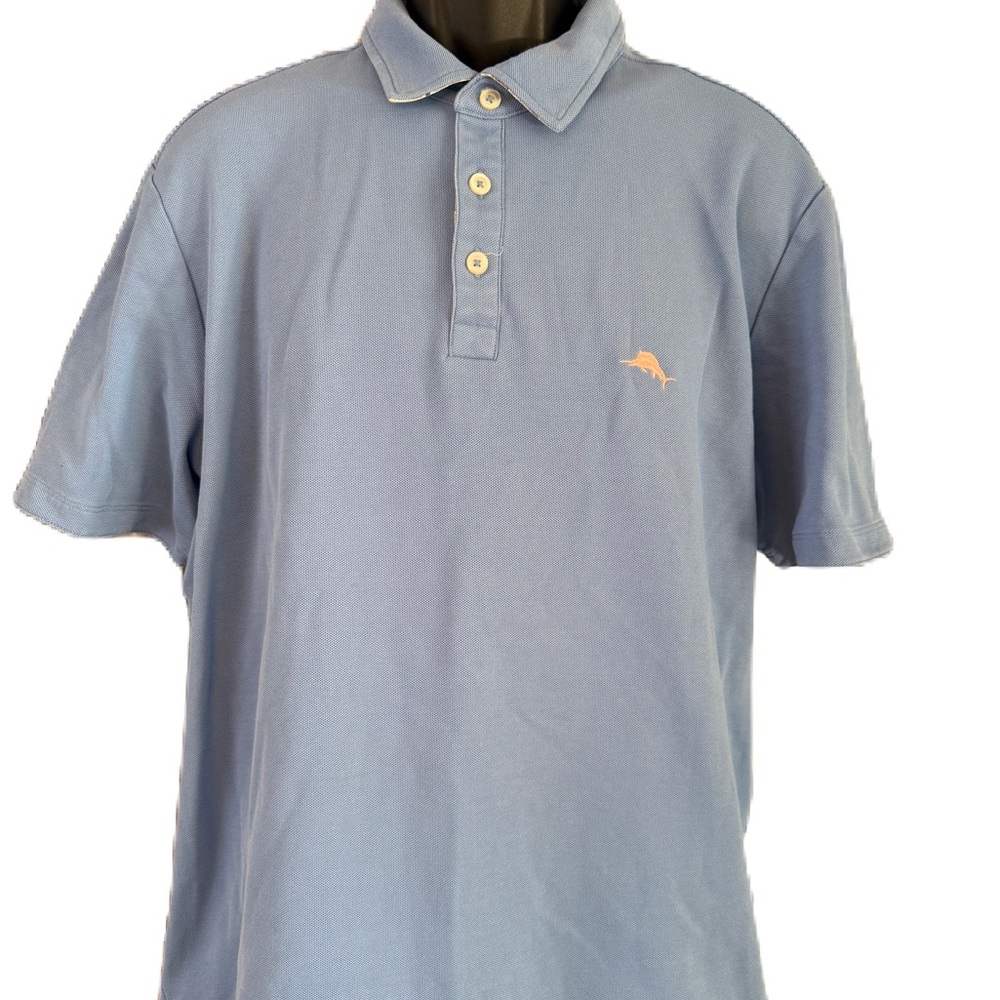 Tommy Bahama Men’s Island Zone Blue Polo Shirt. Size XL